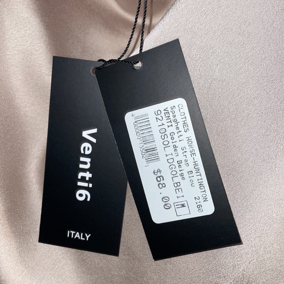 Venti6 Spaghetti Strap Blouse - Golden Beige - Picture 5 of 5